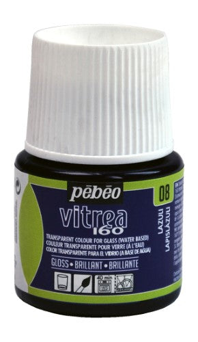 Pebeo Vitrea 160 Glossy Paints 45ml LAZULI