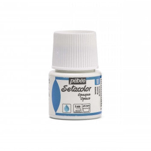 Pebeo Setacolor Opaque Fabric Paints 45ml WHITE
