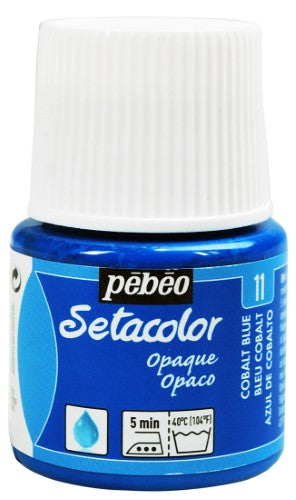 Pebeo Setacolor Opaque Fabric Paints 45ml COBALT BLUE