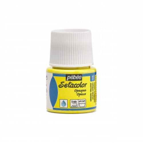 Pebeo Setacolor Opaque Fabric Paints 45ml LEMON YELLOW