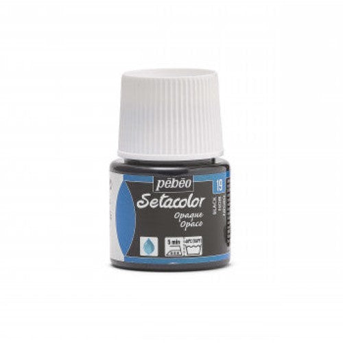 Pebeo Setacolor Opaque Fabric Paints 45ml BLACK