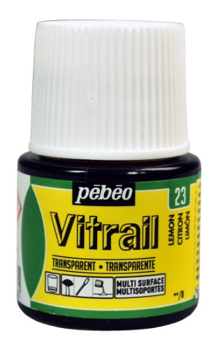 Pebeo Vitrail Transparent Paints 45ml LEMON