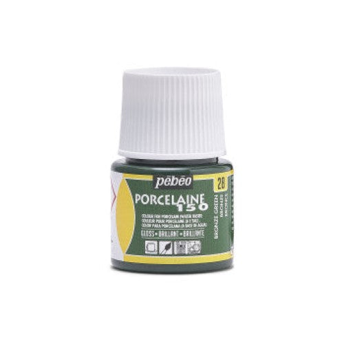 Pebeo Porcelaine 150 Paints 45ml BRONZE GREEN