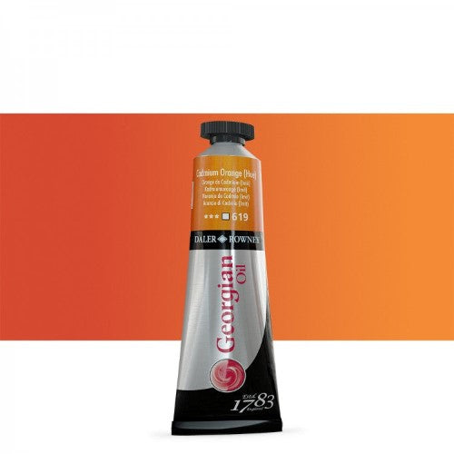 Daler Rowney Georgian Oil Paints 38ml CAD ORANGE HUE 619