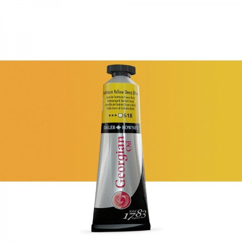 Daler Rowney Georgian Oil Paints 38ml CAD YELLOW DEEP 618
