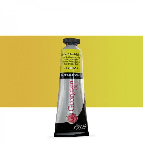 Daler Rowney Georgian Oil Paints 38ml CAD YELLOW PALE HUE 617