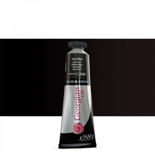Daler Rowney Georgian Oil Paints 38ml IVORY BLACK 034