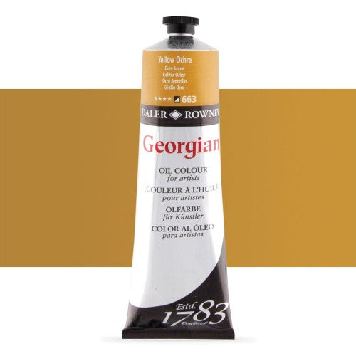 Daler Rowney Georgian Oil Paints 225ml YELLOW OCHRE 663