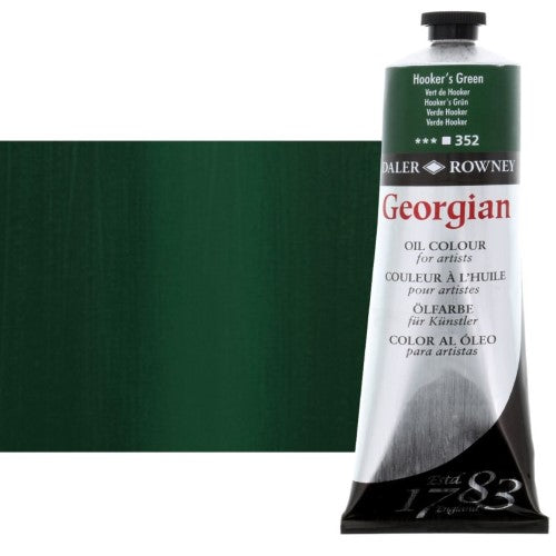 Daler Rowney Georgian Oil Paints 225ml HOOKER'S GREEN 352
