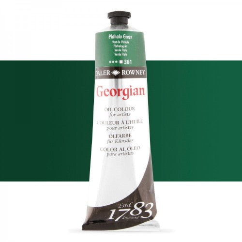Daler Rowney Georgian Oil Paints 225ml PHTHALO GREEN 075