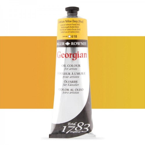 Daler Rowney Georgian Oil Paints 225ml CADMIUM YELLOW HUE 616