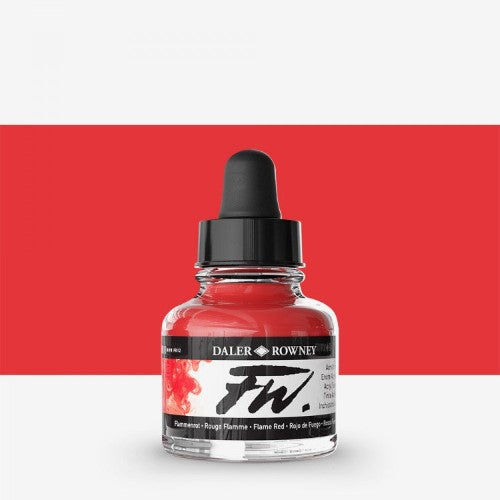 Daler Rowney FW Acrylic Inks 29.5ml FLAME RED 517 D160029517