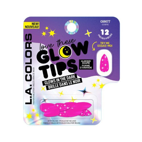 Glows in the Dark Nail Tip - LA Colors (Almond Cosmic)