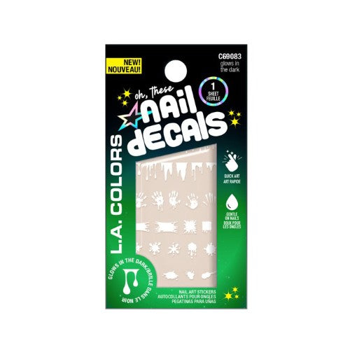 Nail Sticker Decal - LA Colors (Glows in the Dark)