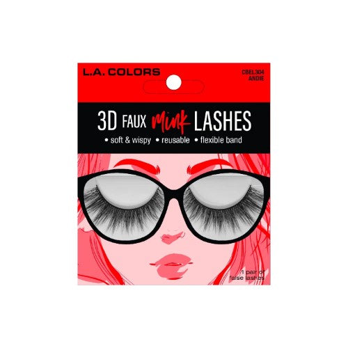 3D Faux Mink Lashes - LA Colors Andie