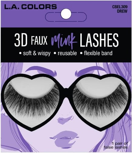 3D Faux Mink Lashes - LA Colors Drew