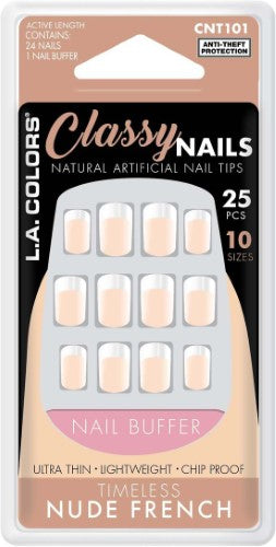 Artificial Nails - LA Colors Classy Nails Timeless Nude (25pc)