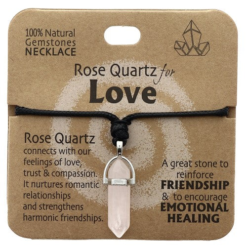 Love Necklace Rose Quartz - Set of 2