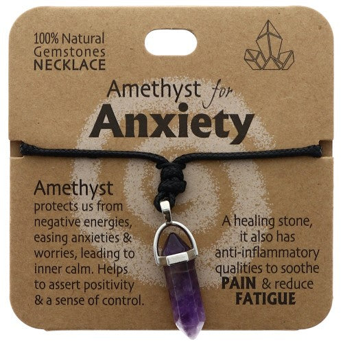 Anxiety Necklace Amethyst - Set of 2