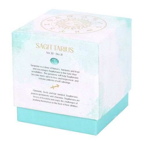 Sagittarius Ylang Ylang & Amber Gemstone Glass Candle