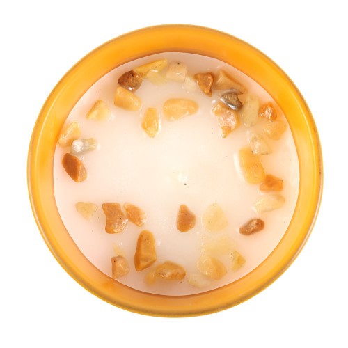 Gemini Lavender & Cedarwood Gemstone Glass Candle