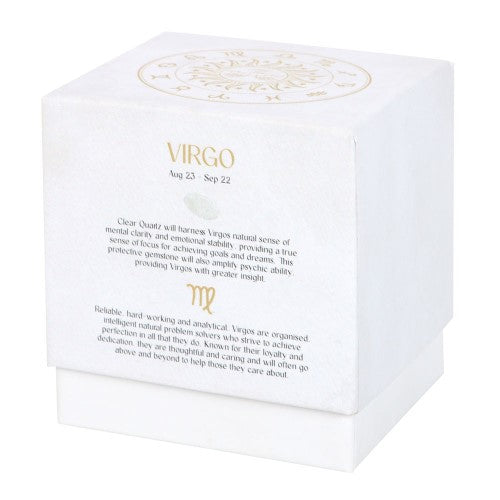 Virgo Sandalwood & Patchouli Gemstone Glass Candle