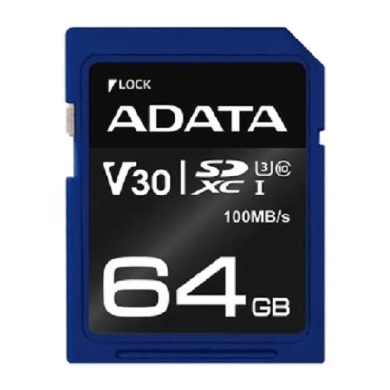 ADATA 64GB SDXC CARD CLASS 10 UHS-3 V30S