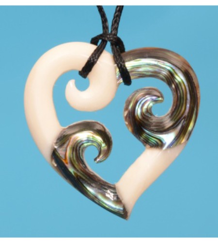Pendant - Triple Koru Heart