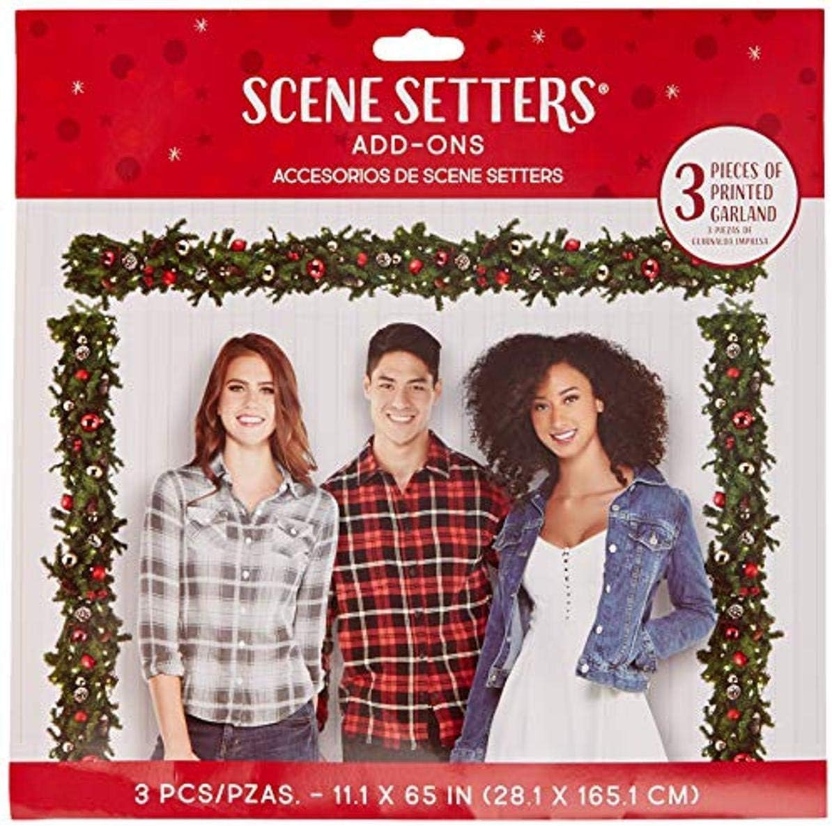 Wall Decoration - Pine Garland S/Setter (165cm)