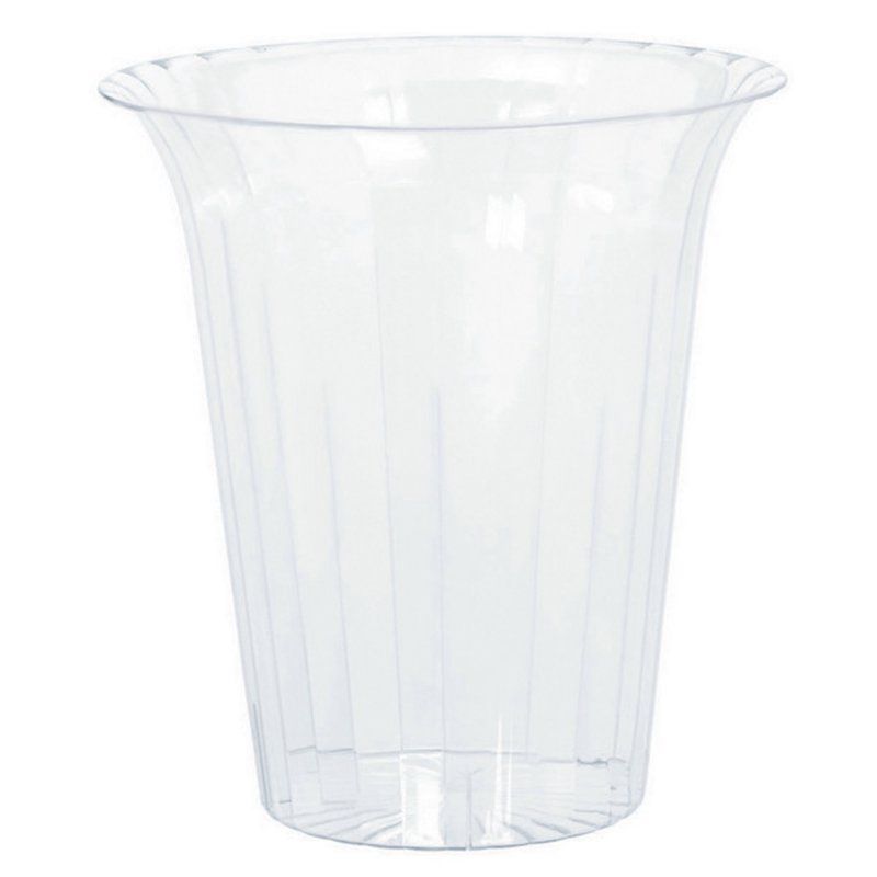 Plastic Flared Cylinder - Medium (Clear)