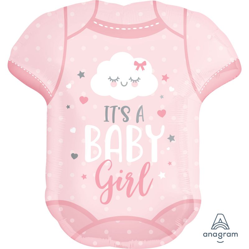 Foil Balloon - SuperShape It's a Baby Girl Onesie
