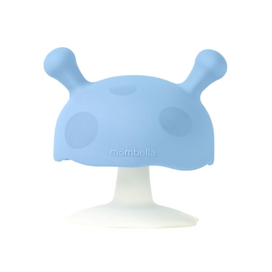 Mushroom Soothing Teether - Blue - Mombella