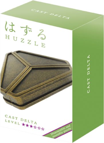 Huzzle Puzzle: Delta (Lv3) - Engaging cast puzzle with three interlocking pieces, designed for mind-challenging fun and creativity.