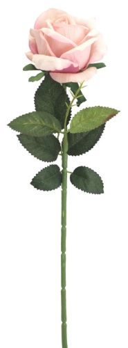 Artificial Velvet Rose Stem - 51cm (Vintage Pink)