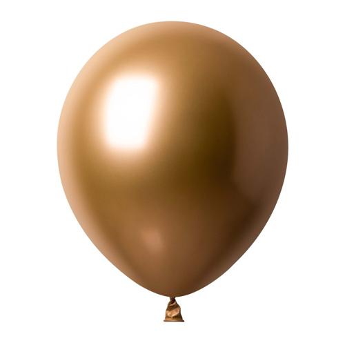 Satin Luxe Gold Latex Balloons 12cm 50 Pack - Anagram Australia