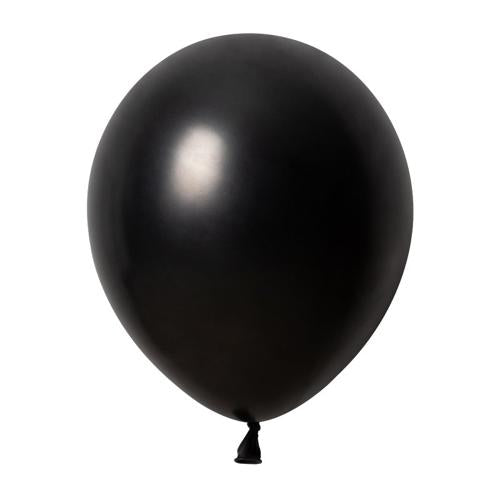 Metallic Black Latex Balloons 30cm 100 Pack - Anagram Australia