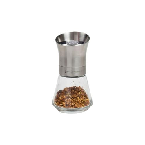 Stainless Steel & Glass Spice Mill 125mm - T&G