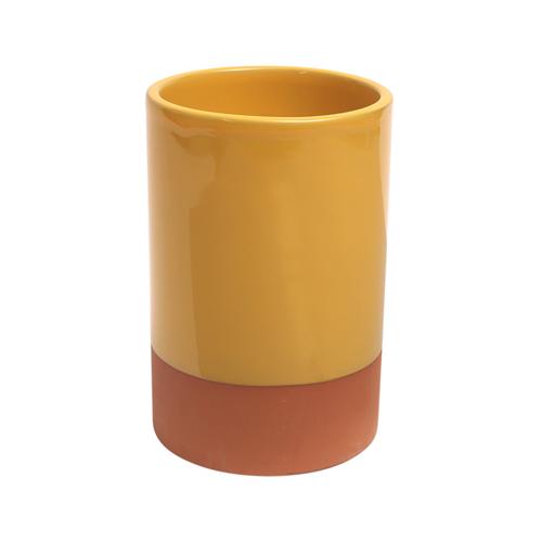 Sintra Glazed Terracotta Wine Cooler - Ochre - Dexam
