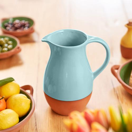 Sintra 3L Glazed Terracotta Jug - Duck Egg - Dexam