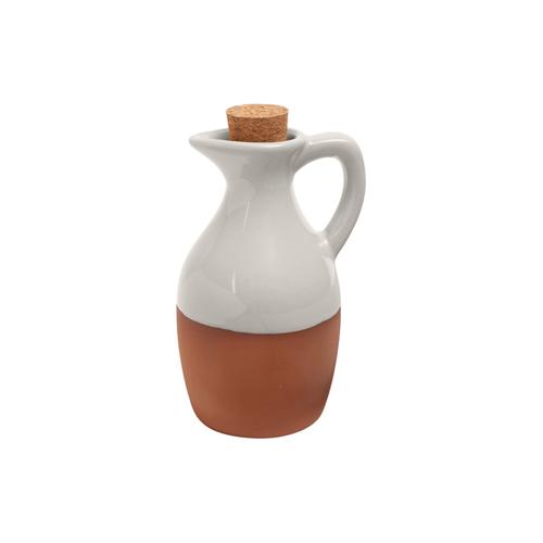 Sintra Glazed Terracotta 150ml Oil Drizzler - Stone - Dexam