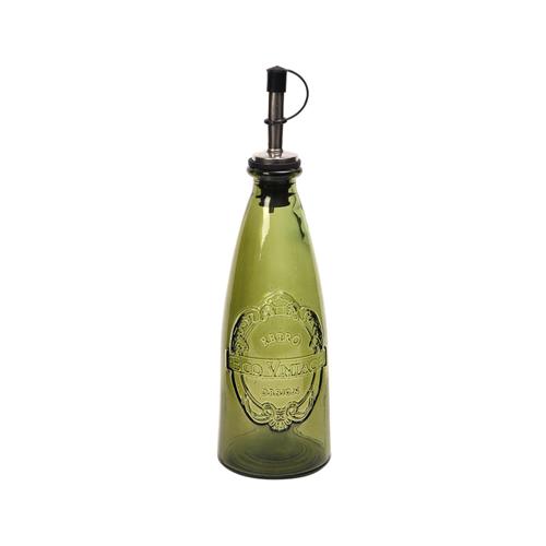 Sintra Recycled Glass 300ml Oil Drizzler - Green - Dexam