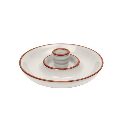 Sintra Glazed Terracotta Olive Dish - Stone - Dexam