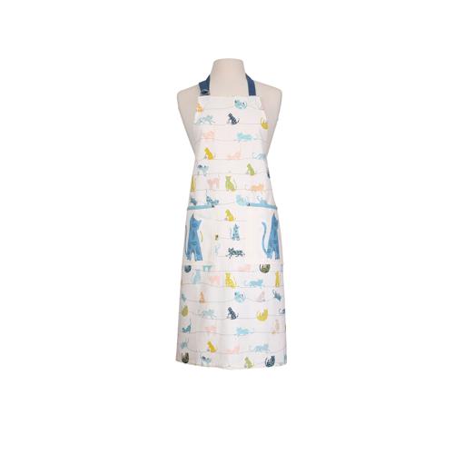 Curious Cats Cotton Adult Apron 90 x 80cm - Dexam