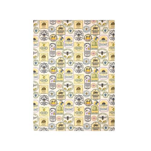 Honey Pot Set of 2 Tea Towels - Olive - Dexam