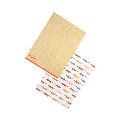 Mr Fox 10th Anniversary Tea Towels - Set of 2 - Scion