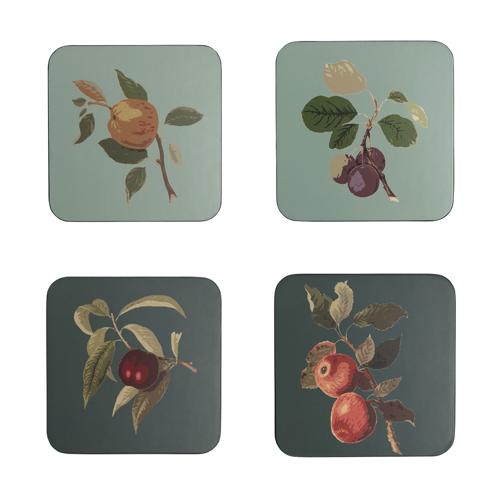Hooker Fruit Coasters - Set of 4 - Blue
