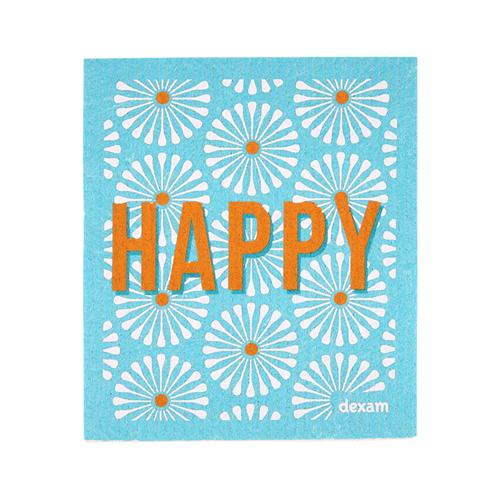 Swedish Dishcloth - Happy Print - Dexam