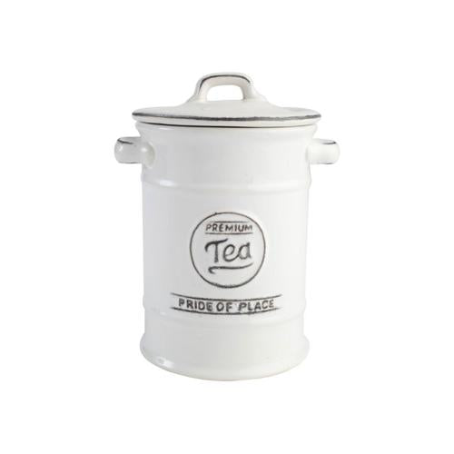 Pride of Place Ceramic Tea Jar - White - T&G