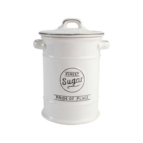 Pride of Place Ceramic Sugar Jar - White - T&G