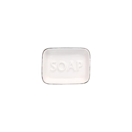 Ocean Ceramic Soap Dish - White - T&G